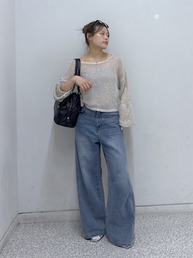 「FREE'S MART（フリーズマート）のアイテム（パンツ）」を使った、𝐒𝐡𝐢𝐧𝐨さん（レディース・150cm）の春コーディネート