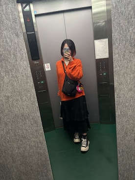 「PRADA（プラダ）のアイテム（バッグ）」を使った、moriさん（レディース・159cm）の冬コーディネート