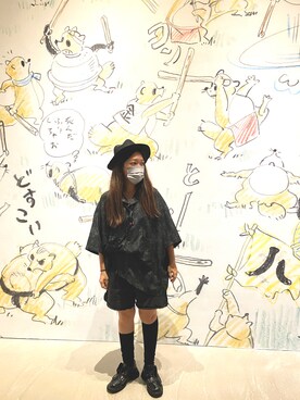 「oversize」｜「アイテム（アクセサリー）」を使った、Miaoさん（レディース・160cm）の夏コーディネート