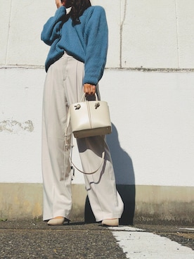 「アイテム（パンプス）」を使った、Poteさん（レディース・170cm）の秋コーディネート