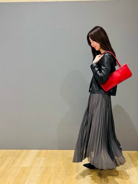 「Ameri（アメリ）のアイテム」を使った、Poteさん（レディース・170cm）の冬コーディネート