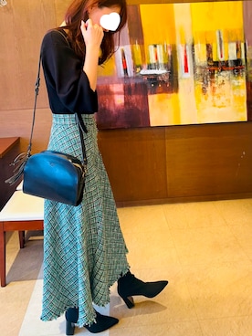 「TIDEWAY（タイドウェイ）のアイテム（バッグ）」を使った、Poteさん（レディース・170cm）の春コーディネート