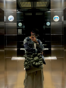 「1017 ALYX 9SM（アリクス）のアイテム（帽子）」を使った、CMPさん（メンズ・174cm）の春コーディネート