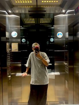 「VETEMENTS(ヴェトモン)のアイテム(帽子)」を使った、CMPさん(メンズ・174cm)の春コーディネート