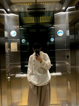 「1017 ALYX 9SM（アリクス）のアイテム（帽子）」を使った、CMPさん（メンズ・174cm）の春コーディネート