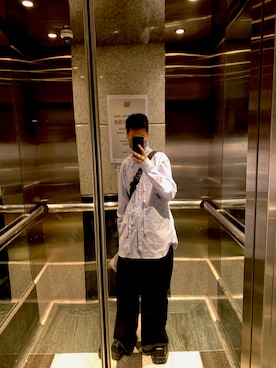 「CDG（シーディージー）のアイテム（トップス）」を使った、CMPさん（メンズ・174cm）の秋コーディネート