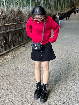 「MARC JACOBS（マークジェイコブス）のアイテム（アクセサリー）」を使った、Nano°さん（レディース・159cm）の秋コーディネート