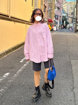 「ADER error（アーダーエラー）のアイテム（バッグ）」を使った、Nano°さん（レディース・159cm）の秋コーディネート