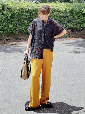 「frames RAY CASSIN（フレームスレイカズン）のアイテム」を使った、&りっちさん（レディース・154cm）の夏コーディネート