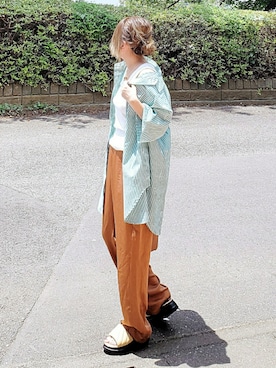 &りっちさん（レディース・154cm）の夏コーディネート