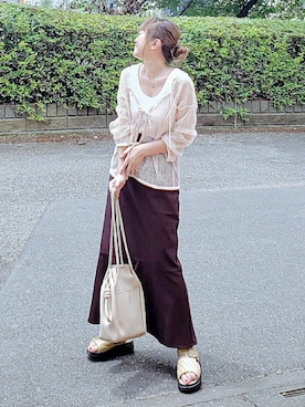 &りっちさん（レディース・154cm）の夏コーディネート