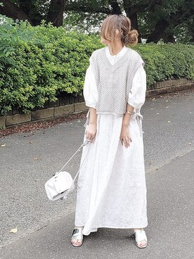 &りっちさん（レディース・154cm）の夏コーディネート