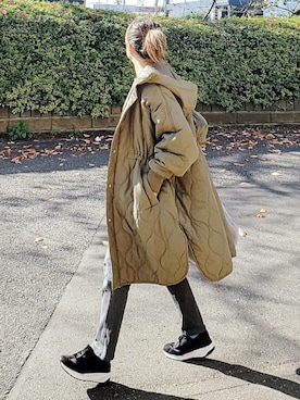 「ikka（イッカ）のアイテム」を使った、&りっちさん（レディース・154cm）の冬コーディネート