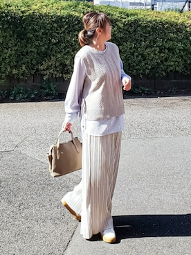 &りっちさん（レディース・154cm）の春コーディネート