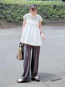 &りっちさん（レディース・154cm）の夏コーディネート