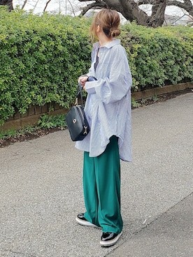 「ipumu（イプム）のアイテム」を使った、&りっちさん（レディース・154cm）の春コーディネート