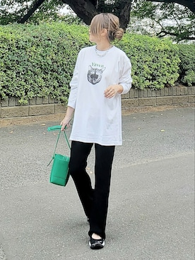 「NIKE（ナイキ）の【Nike】 Wmns Air Rift Breeze 848386-001/100（スニーカー）」を使った、&りっちさん（レディース・154cm）の夏コーディネート