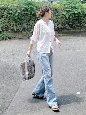 「SOTT（ソット）のアイテム」を使った、&りっちさん（レディース・154cm）の夏コーディネート