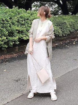 「CANAL JEAN（キャナルジーン）のアイテム（その他アウター）」を使った、&りっちさん（レディース・154cm）の夏コーディネート