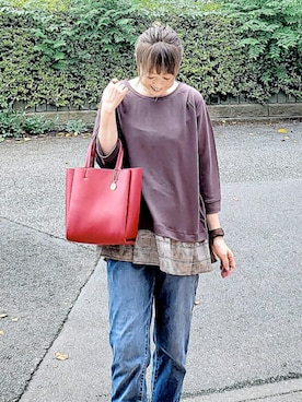 「アイテム（サンダル、グリーン系）」を使った、&りっちさん（レディース・154cm）の夏コーディネート