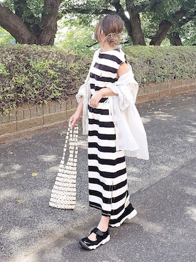 &りっちさん（レディース・154cm）の夏コーディネート