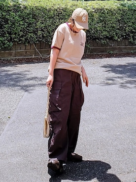 「CIAOPANIC TYPY（チャオパニックティピー）のアイテム（バッグ）」を使った、&りっちさん（レディース・154cm）の夏コーディネート