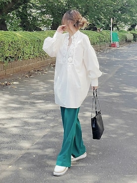 「ipumu（イプム）のアイテム」を使った、&りっちさん（レディース・154cm）の夏コーディネート