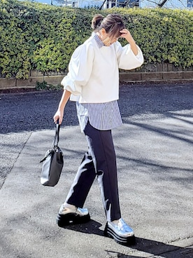 「reca（レカ）のアイテム」を使った、&りっちさん（レディース・154cm）の春コーディネート