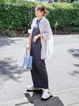 「ikka（イッカ）のアイテム」を使った、&りっちさん（レディース・154cm）の夏コーディネート