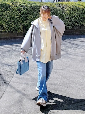 「Starting Over（スターティングオーバー）のアイテム」を使った、&りっちさん（レディース・154cm）の春コーディネート