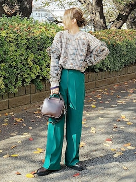 「ipumu（イプム）のアイテム」を使った、&りっちさん（レディース・154cm）の秋コーディネート