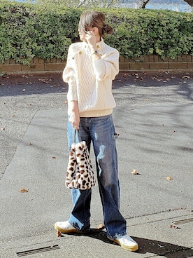 &りっちさん（レディース・154cm）の冬コーディネート