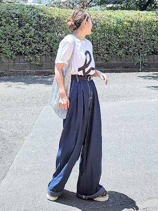archive agnes.b black l/s ロンt カットソー プリント ロゴエンブカラーシャツ ｜To b. by agnès b.（トゥービー バイ