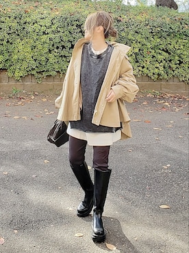 &りっちさん（レディース・154cm）の冬コーディネート