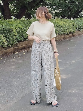 &りっちさん（レディース・154cm）の夏コーディネート