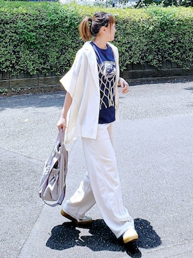 「アイテム（スウェットパンツ）」を使った、&りっちさん（レディース・154cm）の秋コーディネート