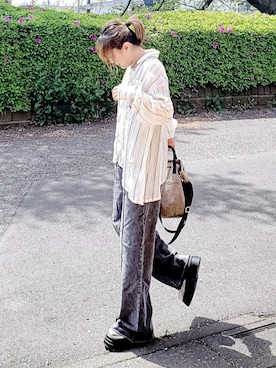 「ikka（イッカ）のアイテム」を使った、&りっちさん（レディース・154cm）の夏コーディネート