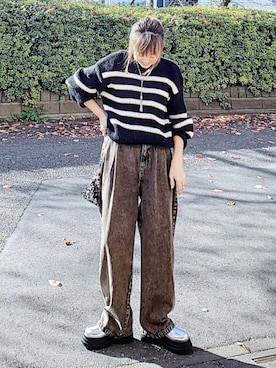 &りっちさん（レディース・154cm）の冬コーディネート