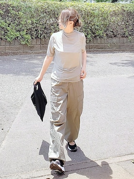 「NIKE（ナイキ）の【Nike】 Wmns Air Rift Breeze 848386-001/100（スニーカー）」を使った、&りっちさん（レディース・154cm）の夏コーディネート