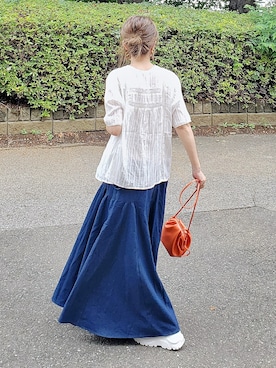 &りっちさん（レディース・154cm）の夏コーディネート