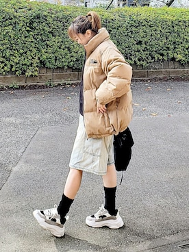 「アイテム（スウェット）」を使った、&りっちさん（レディース・154cm）の秋コーディネート