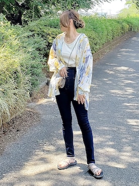 「FUN.TRINITY（ファン トリニティー）のアイテム」を使った、&りっちさん（レディース・154cm）の夏コーディネート