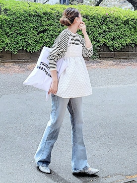 &りっちさん（レディース・154cm）の春コーディネート