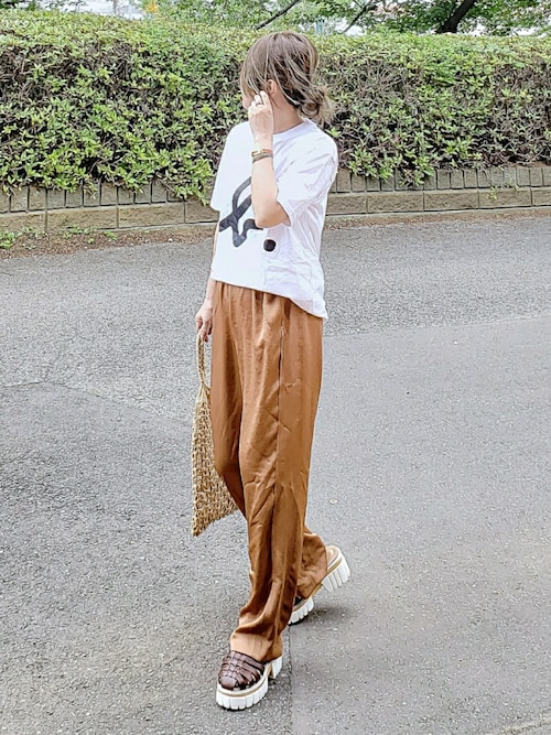 agnes b. pour ADAM ET ROPE'】T-SHIRTS SERIGRAPHIE（Tシャツ
