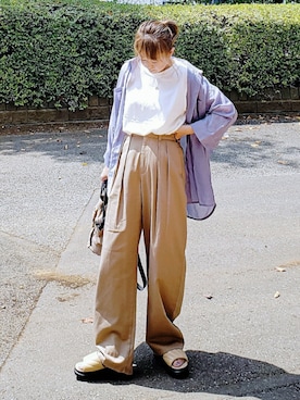 「noyau（ノヤウ）のアイテム」を使った、&りっちさん（レディース・154cm）の秋コーディネート