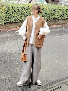 &りっちさん（レディース・154cm）の冬コーディネート