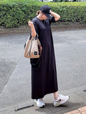 「ikka（イッカ）のアイテム」を使った、&りっちさん（レディース・154cm）の夏コーディネート
