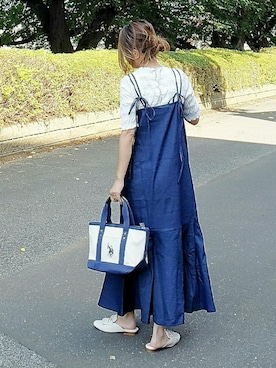 「sakishimatokyo」｜「アイテム（ワンピース/ドレス）」を使った、&りっちさん（レディース・154cm）の夏コーディネート