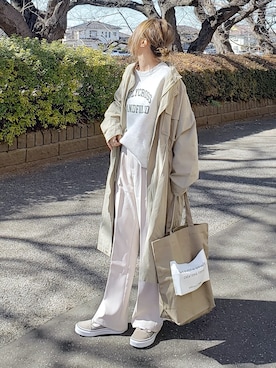 「DHOLIC STYLE（ディーホリックスタイル）のアイテム（その他アウター）」を使った、&りっちさん（レディース・154cm）の冬コーディネート