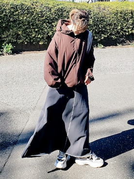 「アイテム（その他アウター）」を使った、&りっちさん（レディース・154cm）の春コーディネート